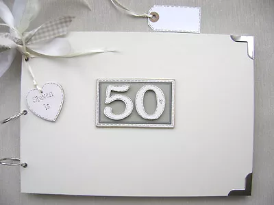 Personalised. 50th Birthday A4 Size..photo Album/scrapbook/memory/guest Book. • £19.50