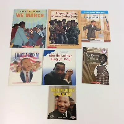 Martin Luther King Jr MLK Civil Rights Black History African American 7 Book Lot • $23.99