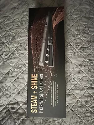 Flat Iron Steam + Shine 1 Ceramic Steam Rose Gold Removable Water Tank. NEW!! • $16.99