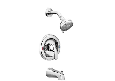 MOEN Adler Single-Handle 4-Spray Tub And Shower Faucet In Chrome- Valve Included • $69.90