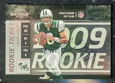 2009 MARK SANCHEZ #105 Playoff Contenders Rookie Ticket RC Auto • $23.99