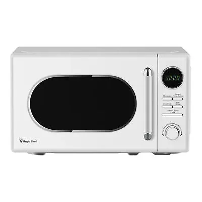 Magic Chef 0.7 Cubic Feet 700 Watt Classic Retro Countertop Microwave White • $110.99