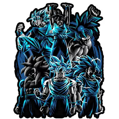 Dragon Ball Goku Evolutions 2 -6  Vinyl Decal Stickers • $3.99