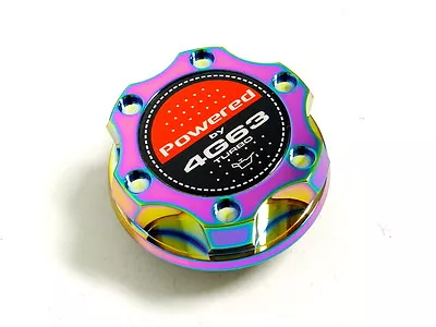 Neo Chrome Billet Cnc Racing Engine Oil Filler Cap Mitsubishi Eclipse Evo 4g63 • $24.95