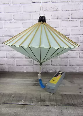 Vtg Japan Japanese Hand Painted Paper Lamp Shade W/Box For Kasa Light Lantern • $69.99