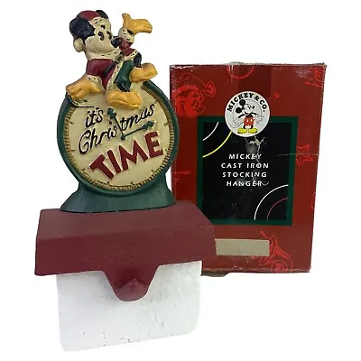 Vintage Midwest Of Cannon Falls Disney & Co. Mickey Cast Iron Stocking Holder • $29.95