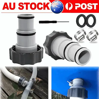 Hose Adapter Kit For Intex Fit ARU Threaded Connection Pumps Swimming Pool Parts • $10.89