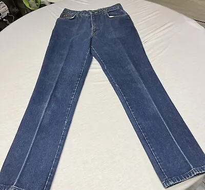 Vtg Jordache Jeans Made In USA Size Small Embroidered Front & Back Logo Straight • $46.02