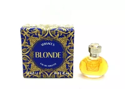 Blonde By Versace 0.17 Oz / 5 Ml Eau De Toilette Splash Miniature Vintage R61 • $29.99