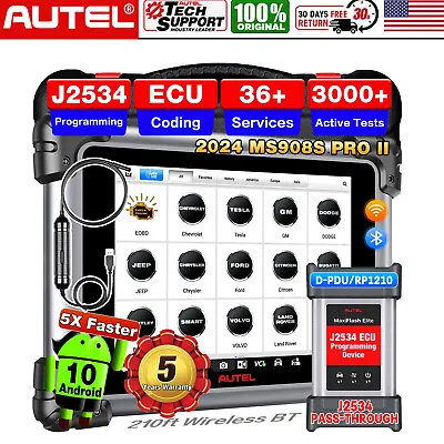 Autel MaxiSys MS908S PRO II 2534 ECU Programming Scanner Level-Up Of MK908P II • $1769
