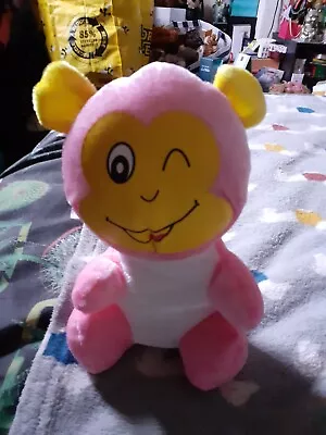 PMS Pink & Yellow Cheeky Monkey Small Plush Soft Toy • £5