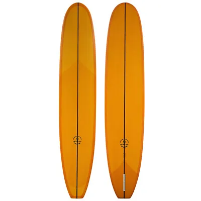 9'3  While Were Young New Longboard Singlefin Surfboard (Orange Resin Tint) • $874.99