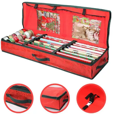 £7.95 • Buy Christmas Xmas Wrapping Paper Storage Bag Gift Wrap Decoration Tidy Organiser
