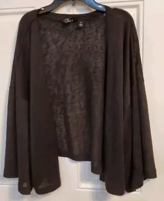 G By Giuliana Womens Cardigan Sweater 2X Black Half Sleeve • $19.95