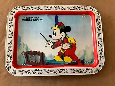 Vintage 1980s Disney Mickey Mouse The Band Concert Folding TV Lap Tray Play • $38.50