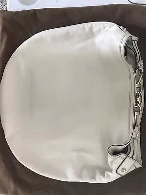 Authentic GUCCI White Horsebit Hobo Handbag • $400