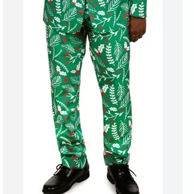 Tipsy Elves | Mistletoe Christmas Men's Dress Pants NEW • $45