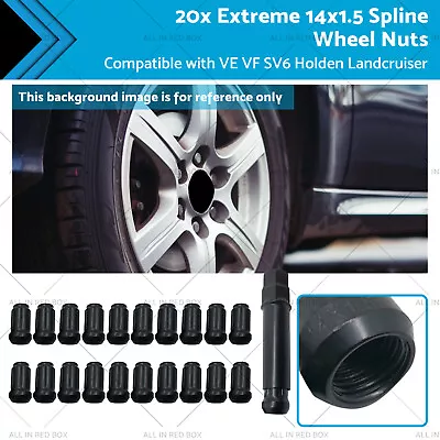 20x Extreme 14x1.5 Spline Wheel Nuts Suitable For Holden Landcruiser VE VF SV6 • $41.88