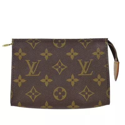 Louis Vuitton Monogram Poche Toilette 15 Cosmetic Pouch Bag M47546 DU3103 132871 • $423.30