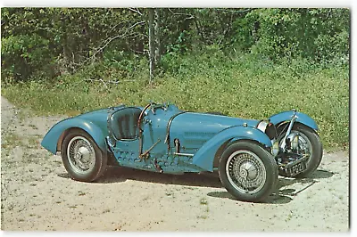 Postcard Long Island Auto Museum - 1936 BUGATTI Type 59 Grand Prix VTG FCP. • £3.66