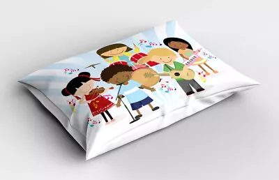 Music Pillow Sham Performing Happily • £14.99