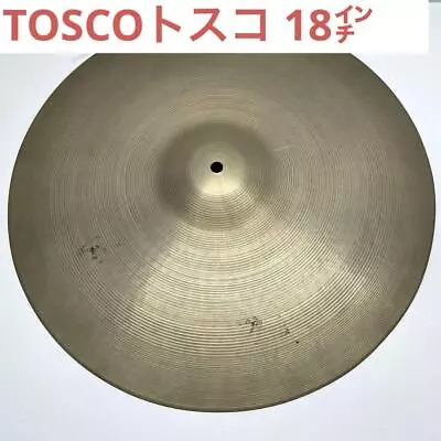 Tosco 18 Inch Cymbal Made In Italy Vintage • $218.99