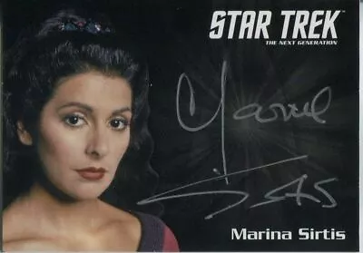 Star Trek TNG Portfolio Prints Autograph Card Marina Sirtis • $80.14