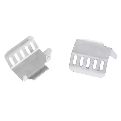 2x Stainless Steel Chassis Alxe Skid Plate For 1/10  RC Rock Crawlers • $11.60