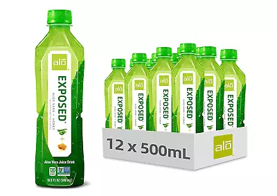 E Vera Juice Drink | EXPOSED - + Honey 16.9 Fl Oz Pack Of 12 Plant-Based With R • $37.99