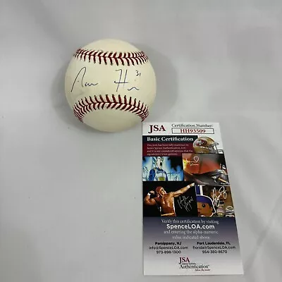 Aaron Hicks Signed OMLB Baseball Yankees Orioles Twins Autographed JSA COA • $59.99