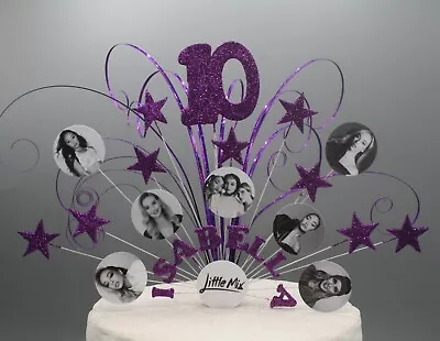 Little Mix Cake Topper Birthday Decoration Stars On Wires Any Age Any Colour 004 • £14.99