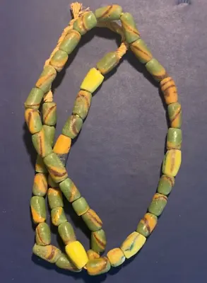 Vintage African Glass Beads - Trade Bead Necklace - Ghana Powder Glass Strand • $15