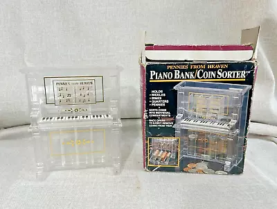 Vintage Piano Bank Coin Sorter   Pennies From Heaven  • $12