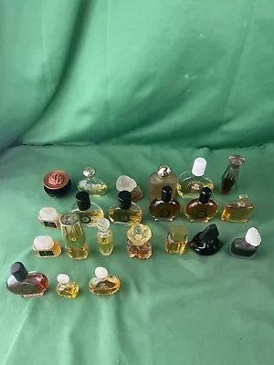 22 Mini Miniature Perfume Bottles Sample Travel  Assorted Brands Lot • $39.99