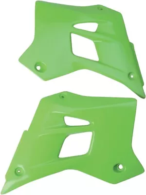 UFO Green Radiator Covers KA02787-026 For 1995-06 Kawasaki KDX 200 KDX200 • $50.36