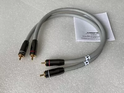 19  Monster Cable M-Series M1000 MK.III Audiophile Audio RCA Interconnect Cable • $65