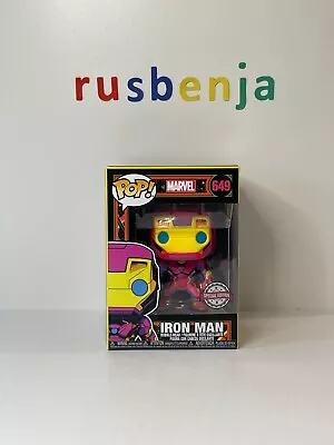 Funko Pop! Marvel Blacklight Iron Man #649 • £9.99