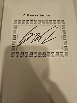 George Rr Martin Signed Book Autographed A Game Of Thrones Hardcover R.r. GOT Hc • $92