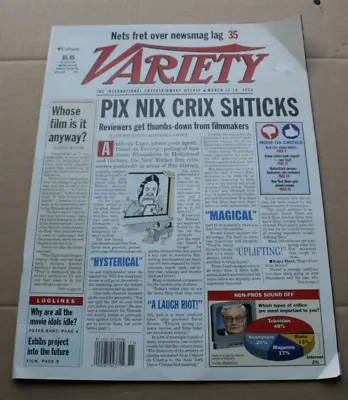 Variety Magazine March 2000 Strike News American Beauty  Being John Malkovich • $24.99