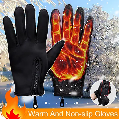 Thermal Windproof Waterproof Winter Gloves Touch Screen Warm Mittens Men Women • $6.91