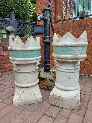 £70 • Buy 2 X Victorian Crown Top Chimney Pots----no Damage