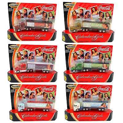 Matchbox Coca-Cola Calendar Girls Semi Truck 1:64 Diecast Complete Set Of 6  • $101.66