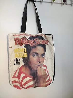 ORIGINAL Michael Jackson  Life As A Man  ROLLING STONE Tote Bag  • $35