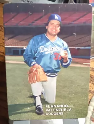 1987 Mother's Cookies Baseball Card Of Fernando Valenzuela #9 (NM) Free Returns • $1
