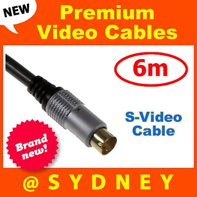 NEW High Quality ISIX Pro S-Video Cable 6m Gold Plated SVideo • $16.50