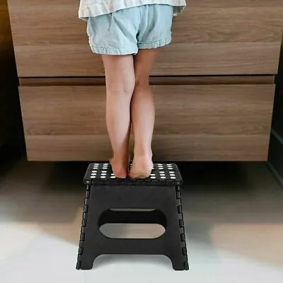 2 X Folding Handy Step Stool Kitchen Bathroom Storage Collapsible Multi Purpose • £9.99