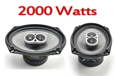 2000 Watts 3 WAY 6 X 9 INCH CAR VAN REAR SHELF SPEAKERS PAIR TOP QUALITY 6 X 9 • £42.49