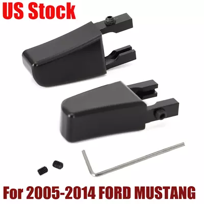 For 2005-2014 Mustang Billet Seat Release Lever Pair Polished Black -Never Break • $15.69