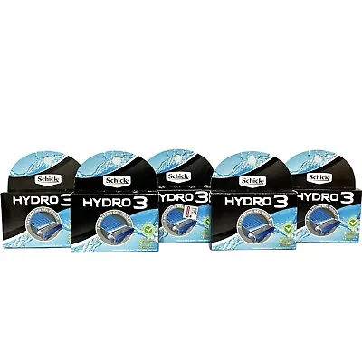 5 Schick Hydro 3 Men's Razor Blade Refills 4 Ct + 1 Hydro 5 Refill • $43