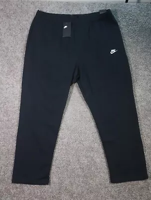 Nike Sweatpants Men 4XL Black Breathable Fleece Jogger Embroidered Swoosh NWT • $34.95